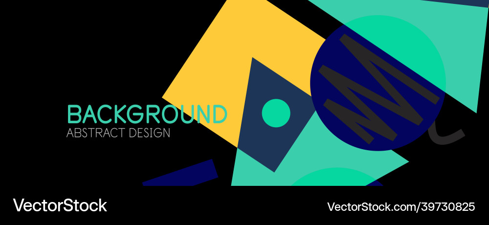 Abstract background blocks lines triangles vector image