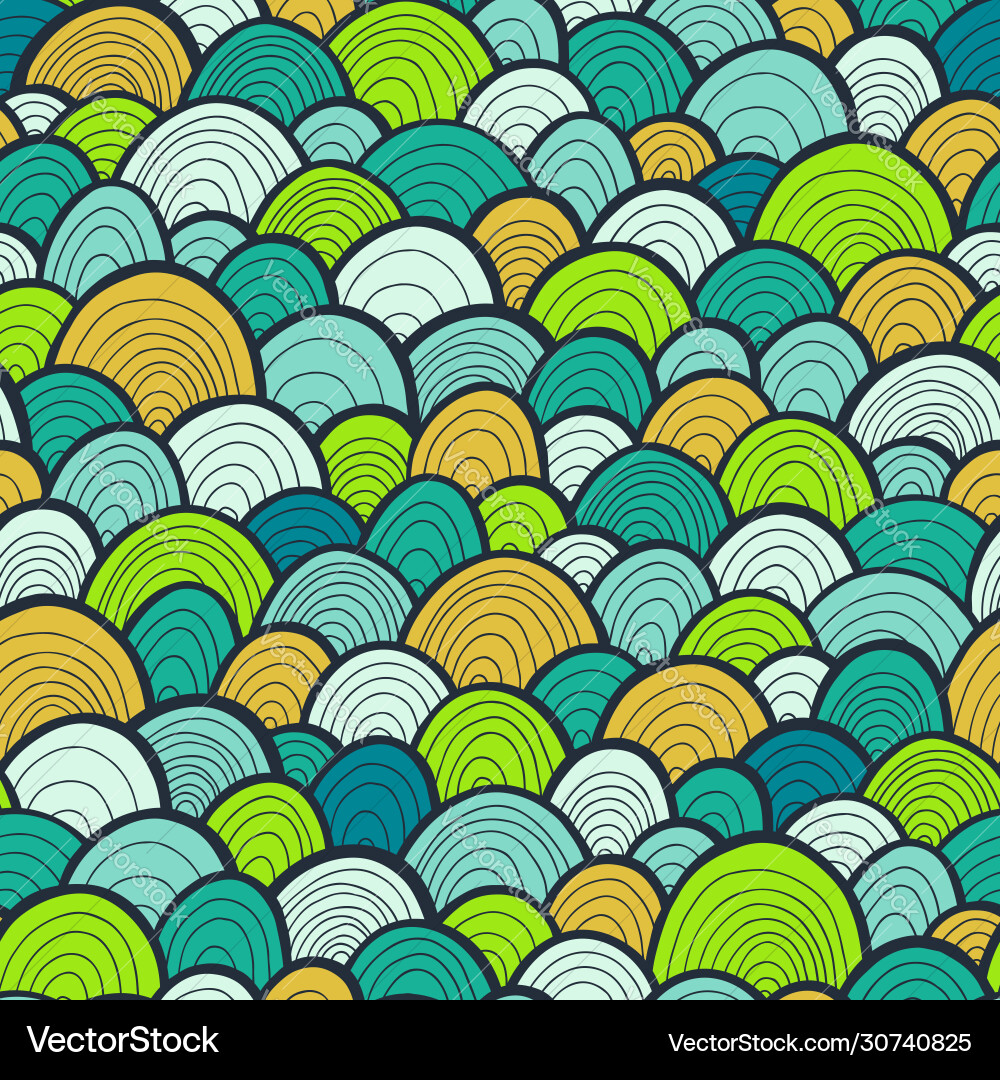 Abstract texture with round waves seamless Vector Image