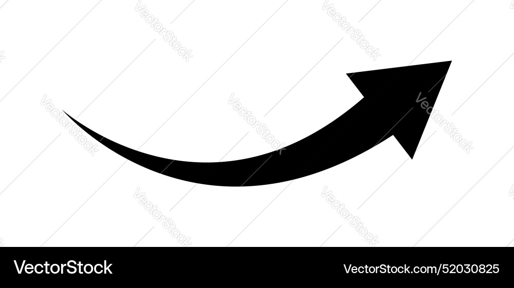 Black arrow pointer icon isolated Black arrow pointer icon isolated vector image