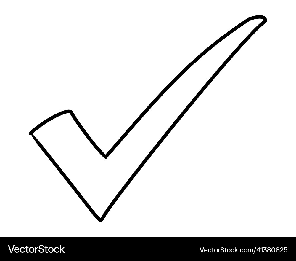 Check mark tick pass approve symbol Check mark tick pass approve symbol vector image