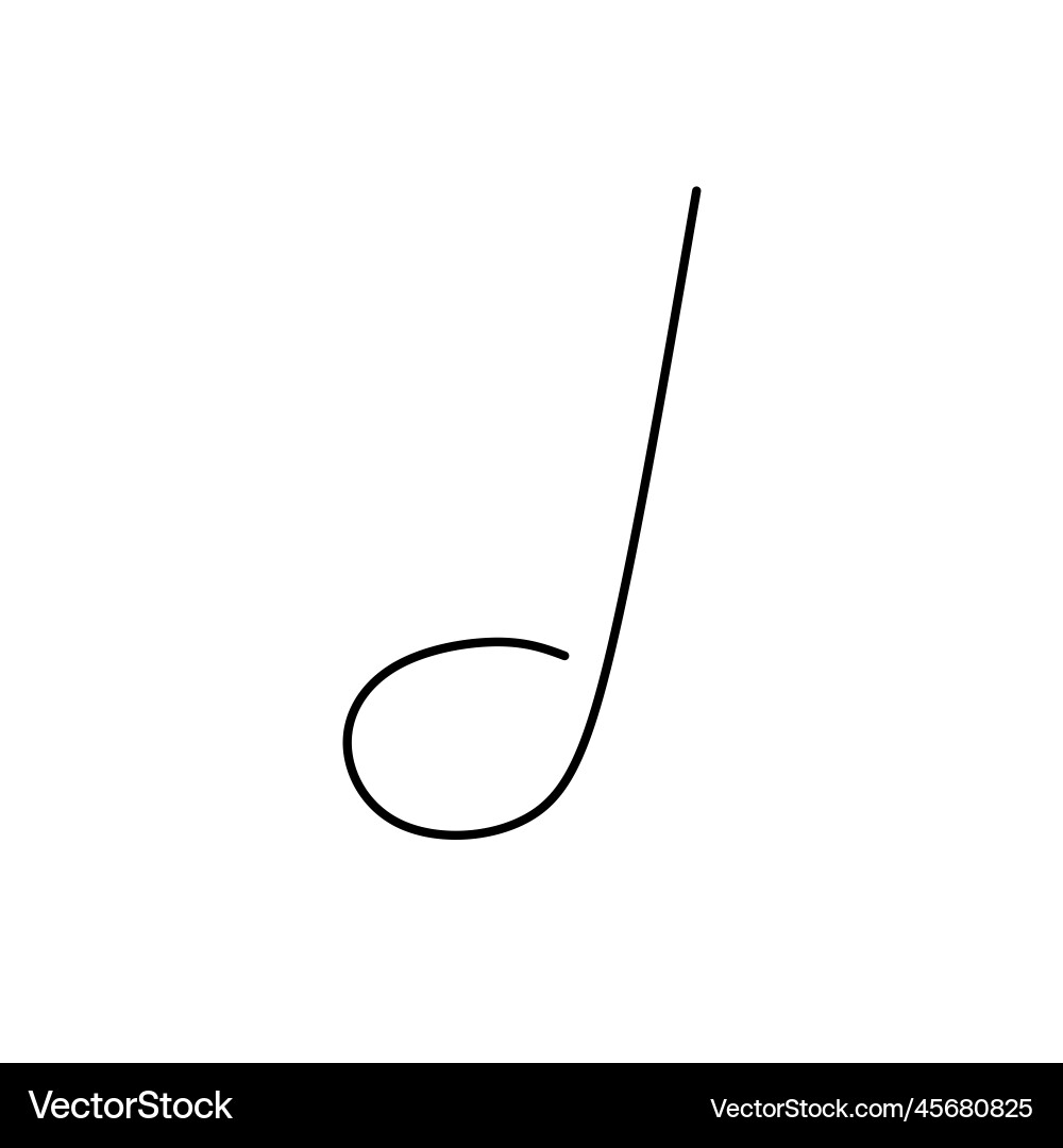 Continuous line images not music Continuous line images not music vector image
