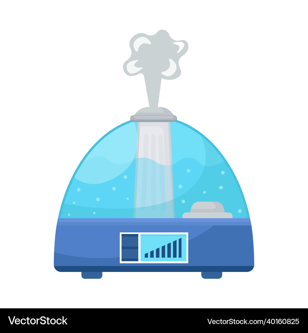 Design of humidifier and machine sign web Vector Image