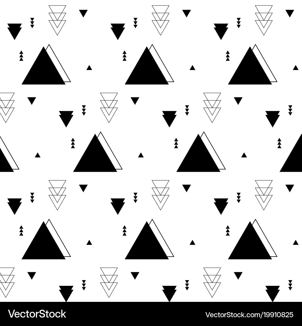 Geometric Triangle Pattern vector image