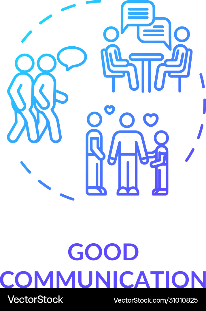 Good communication concept icon Good communication concept icon vector image