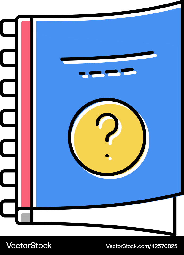 Guidebook and Notebook Icons vector image