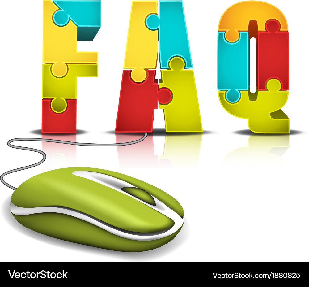 Puzzle Concept with Computer Mouse Vector Image