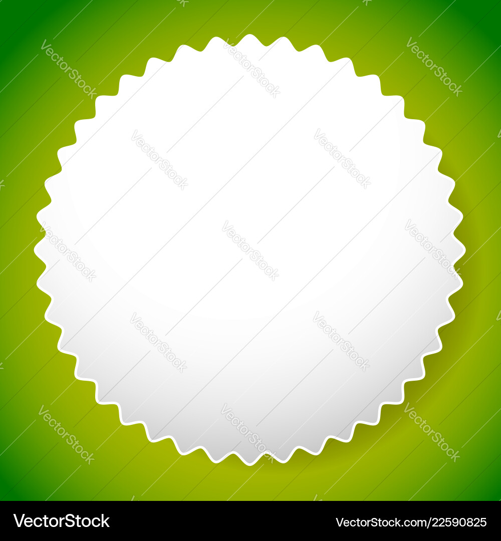 Starburst shaped badge button shape Vector Image