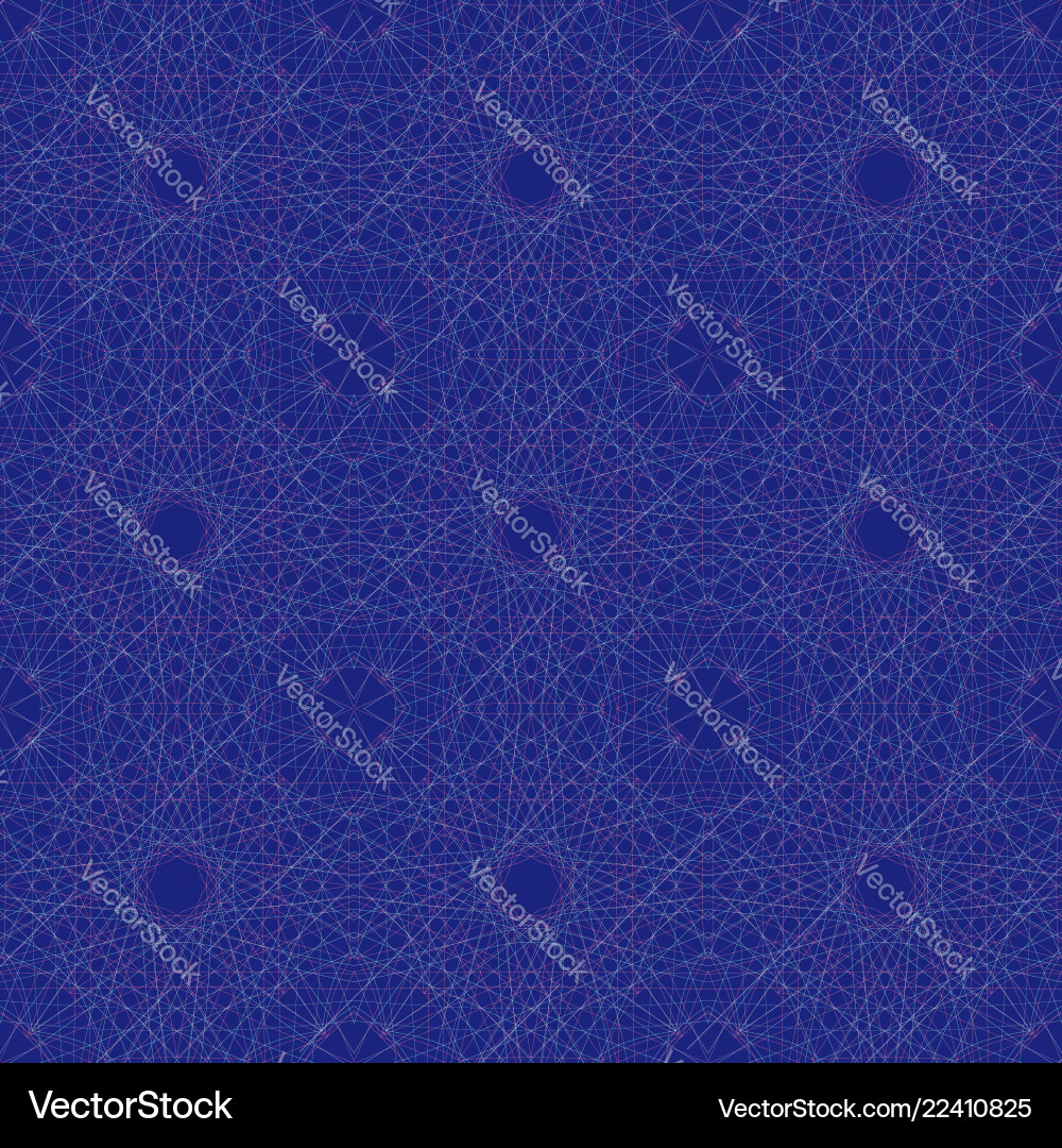 String art psychedelic seamless pattern Vector Image