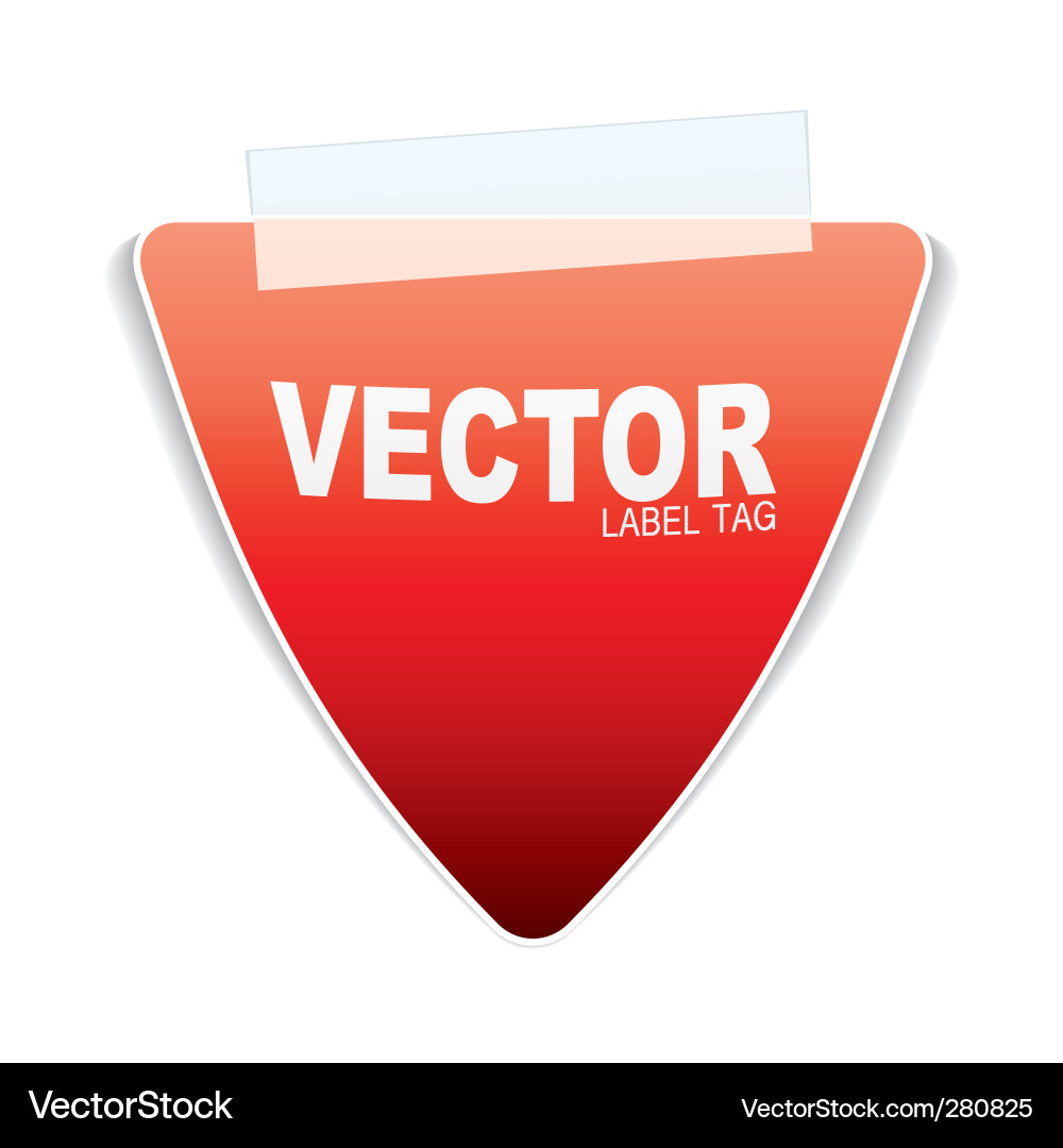 Triangle paper tag Vector Image