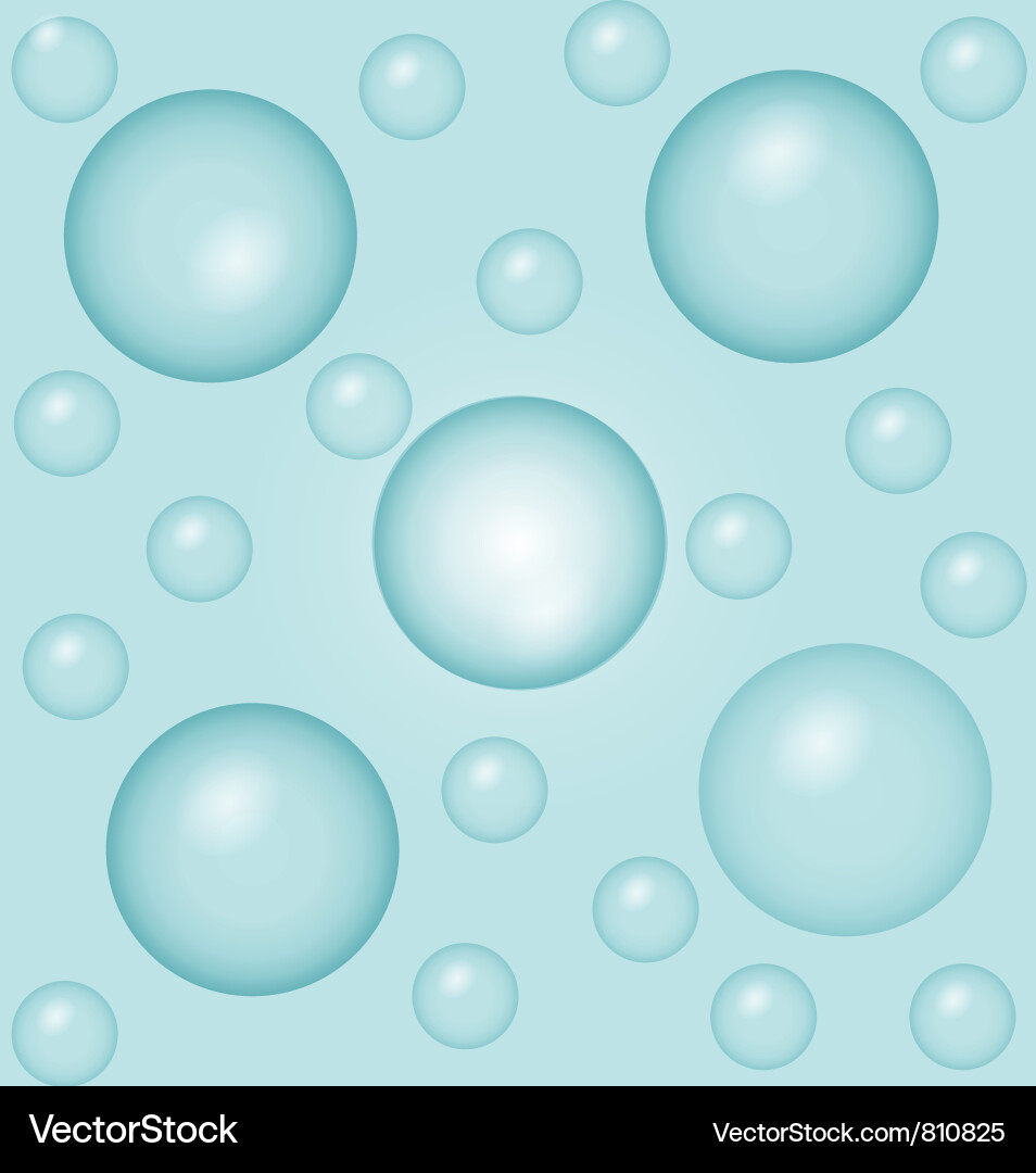 Water bubbles Royalty Free Vector Image - VectorStock