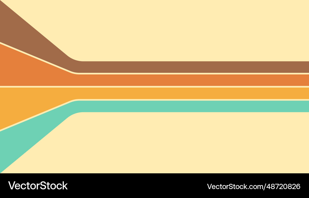 Abstract groovy retro style background with line Abstract groovy retro style background with line vector image
