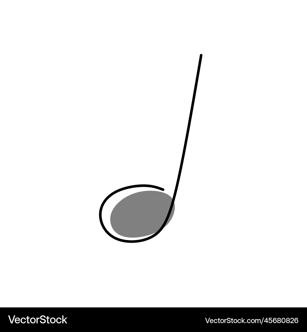 Continuous line images not music Vector Image