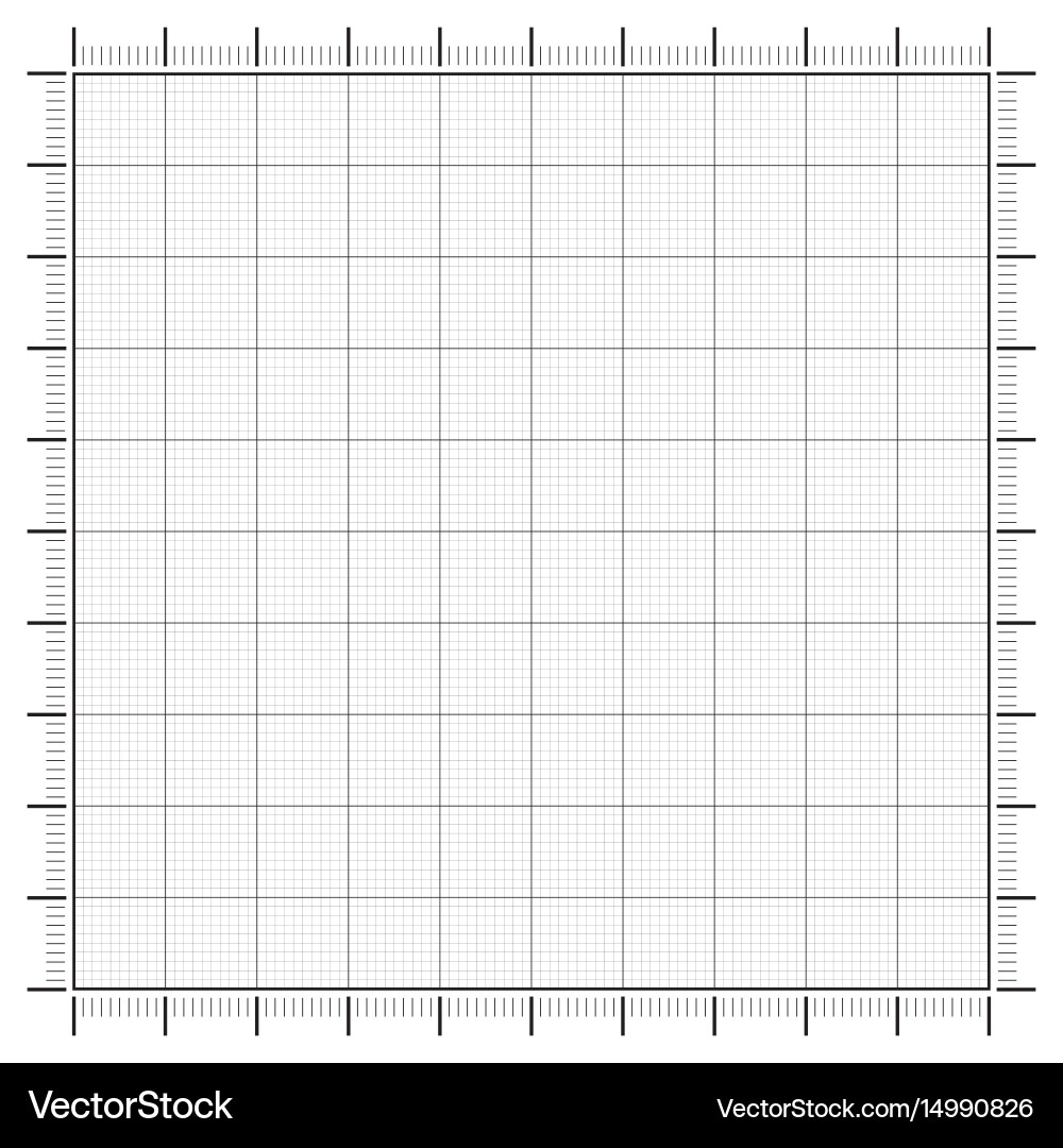 Graph paper coordinate grid Vector Image