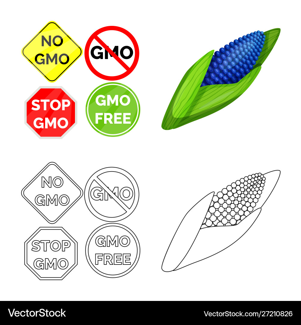 Isolated object test and synthetic sign Vector Image