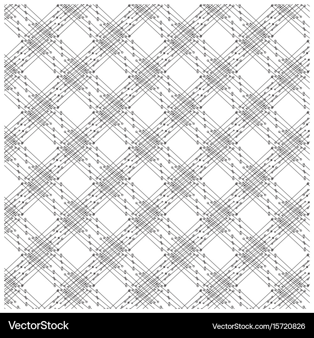 Pattern of lines and dots Vector Image
