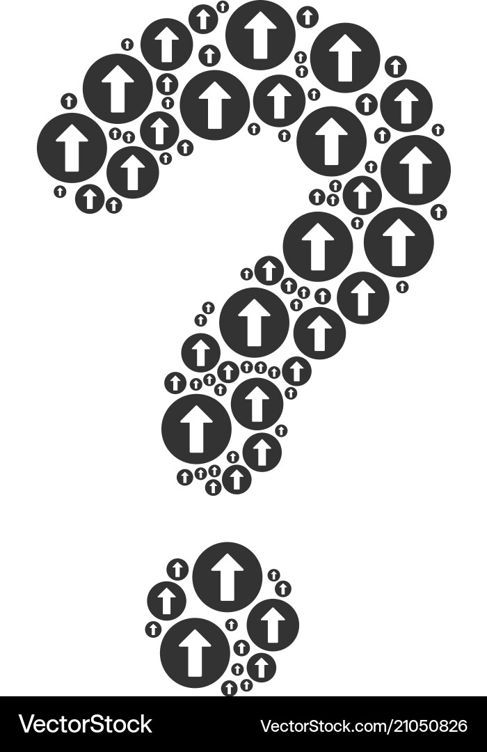 Prompt mosaic of rounded arrow icons Prompt mosaic of rounded arrow icons vector image