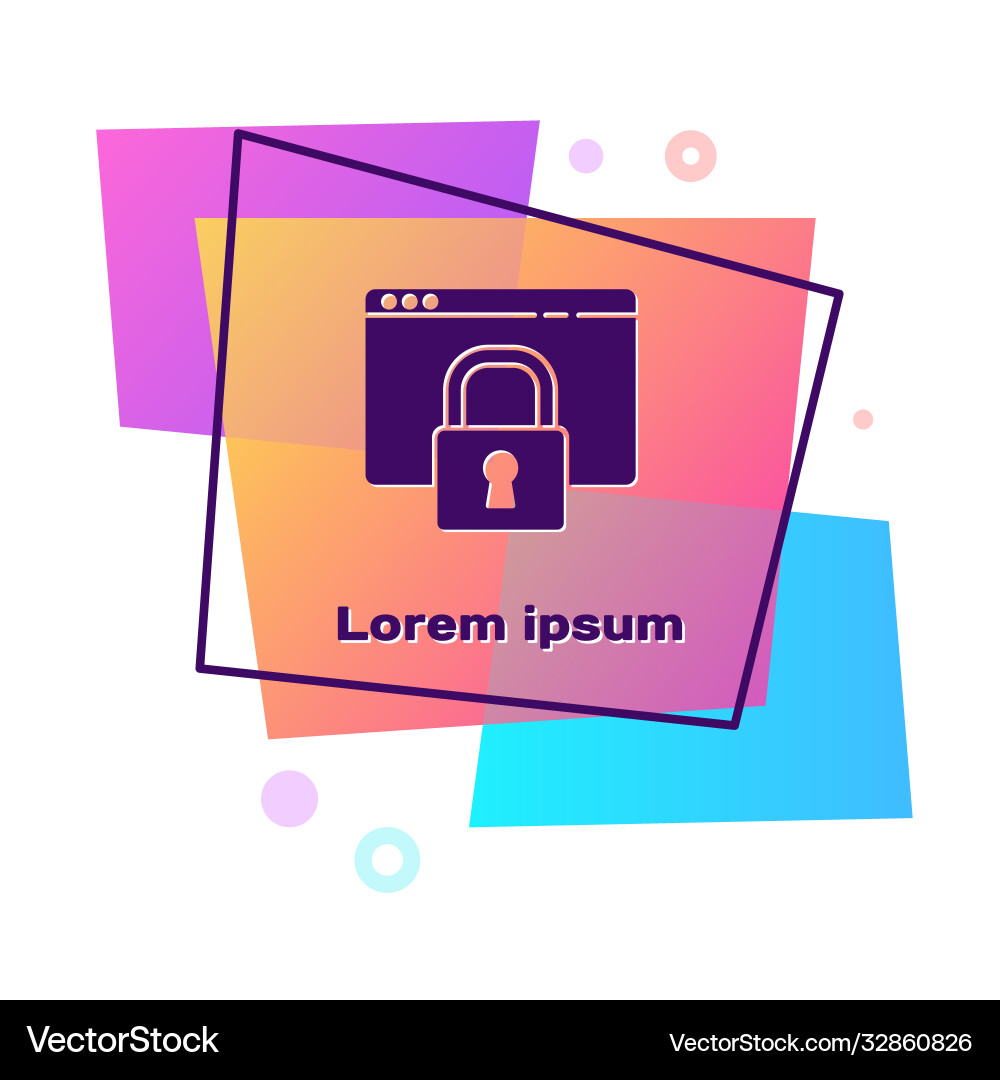Purple secure your site with https ssl icon Purple secure your site with https ssl icon vector image