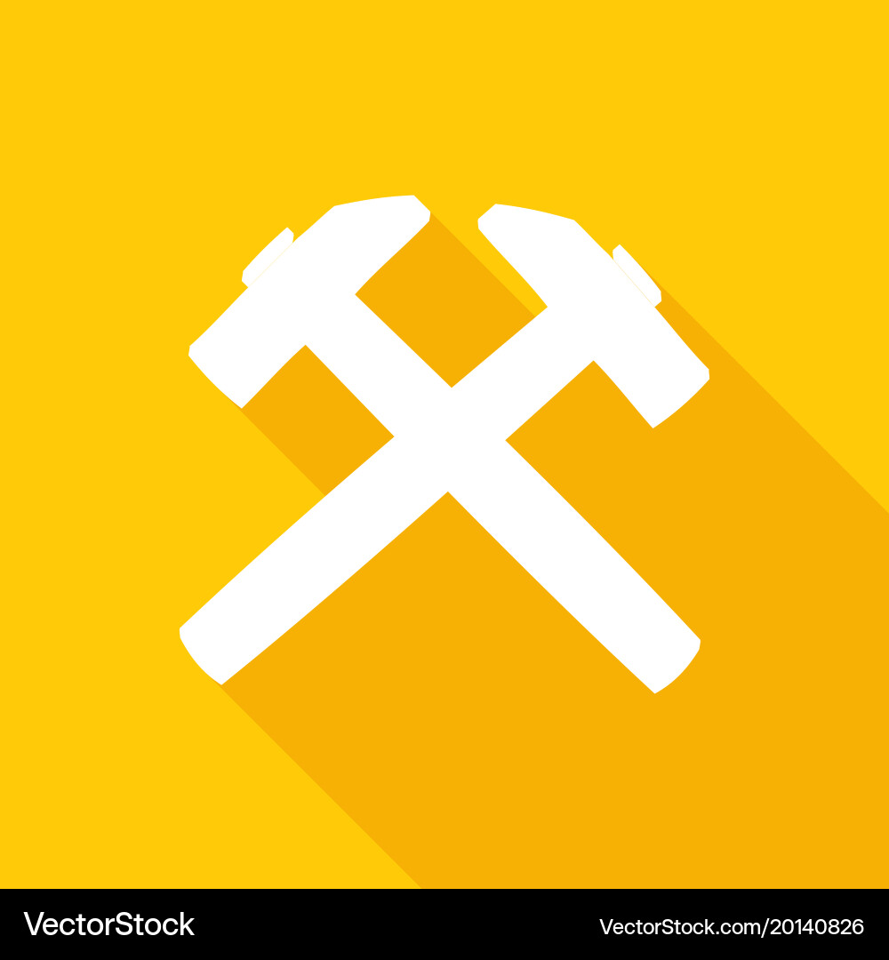 Setting icon with a long shadow vector image