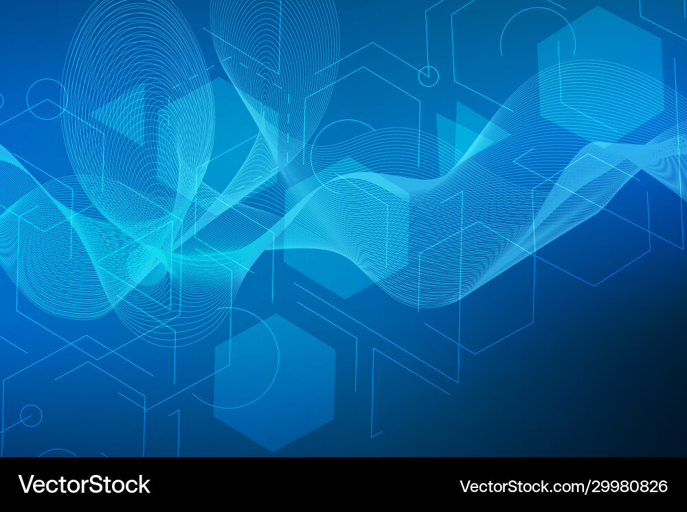 Technology connection digital data and big Vector Image