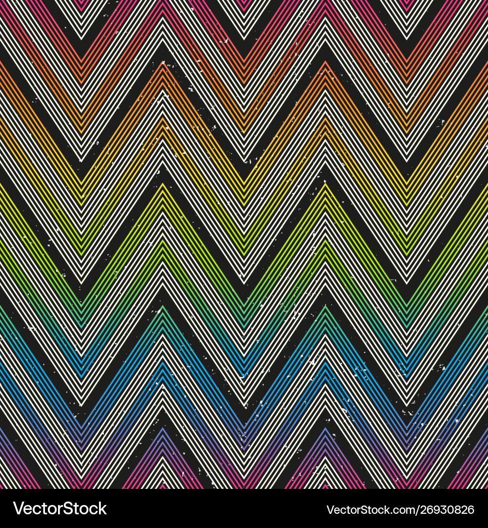 Zigzag geometric seamless pattern vector image