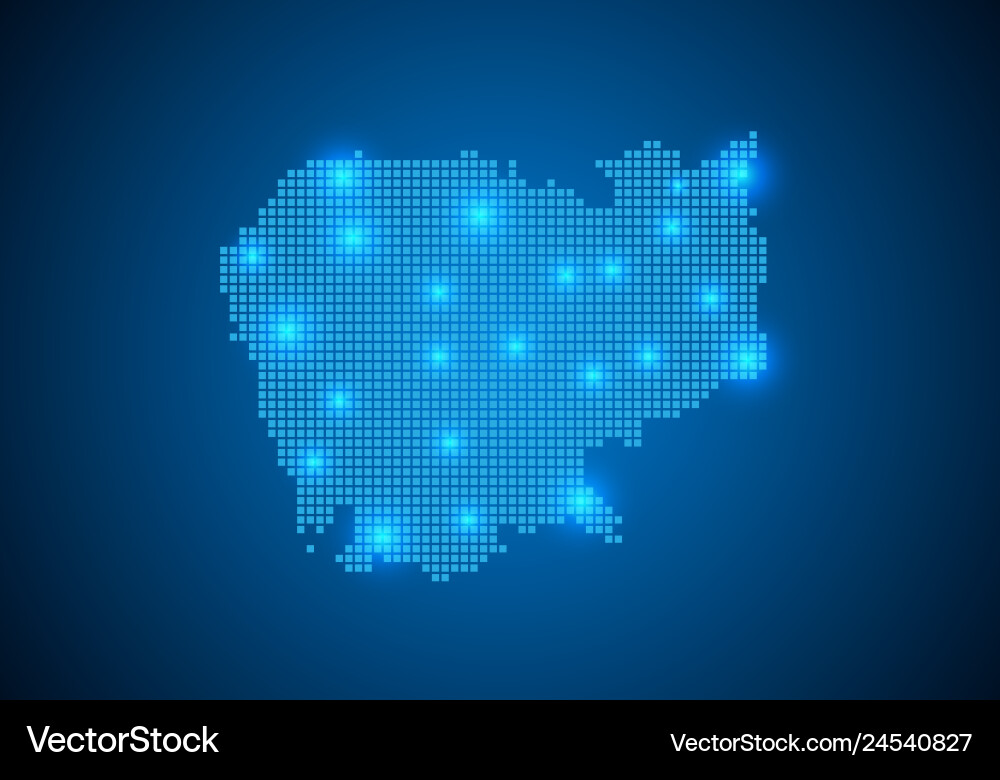 Abstract blue background with map internet line Abstract blue background with map internet line vector image