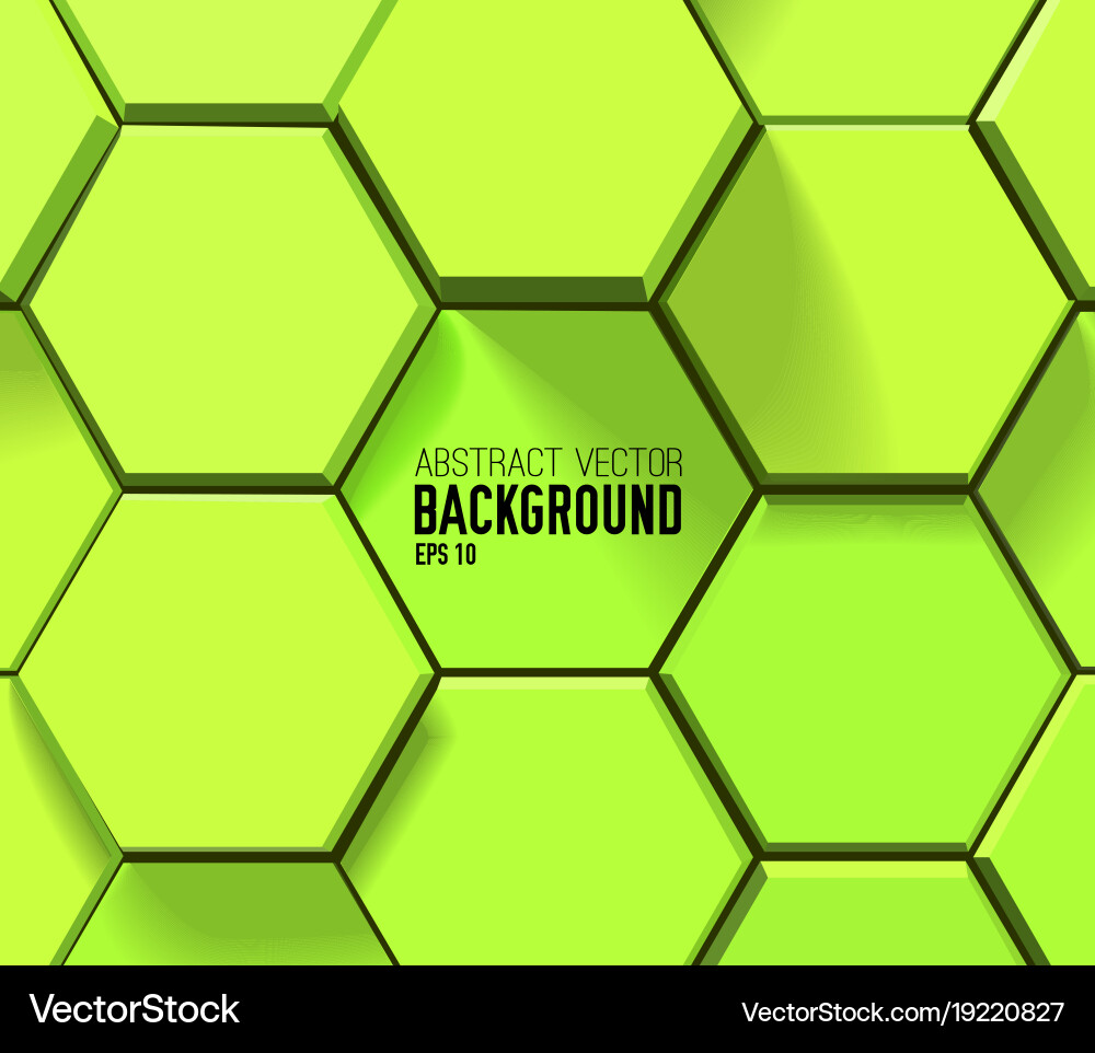 Abstract green geometric template Royalty Free Vector Image