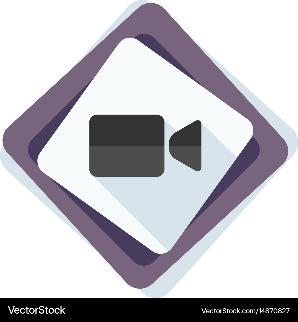 Camera Button Icon vector image