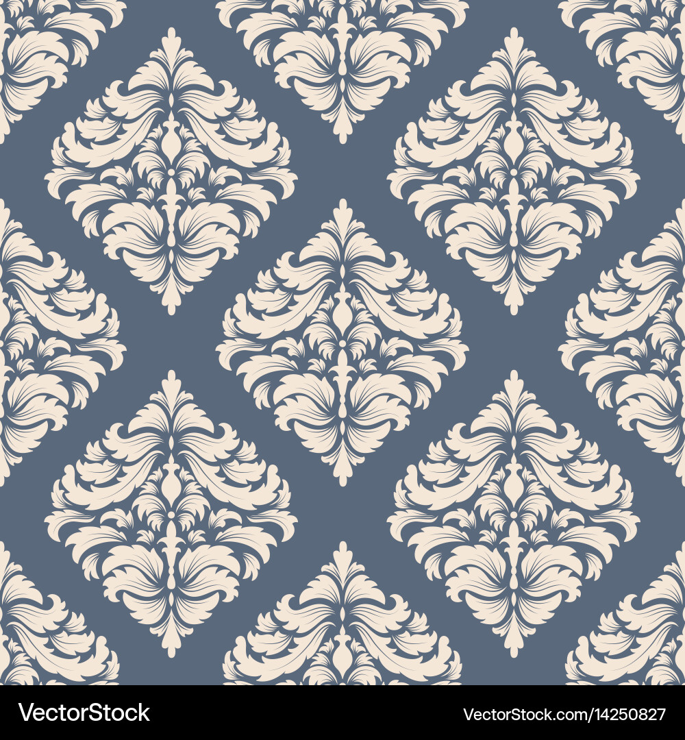 Damask seamless pattern background Vector Image