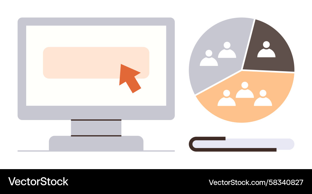 Data Analysis & Team Segmentation Vector Image