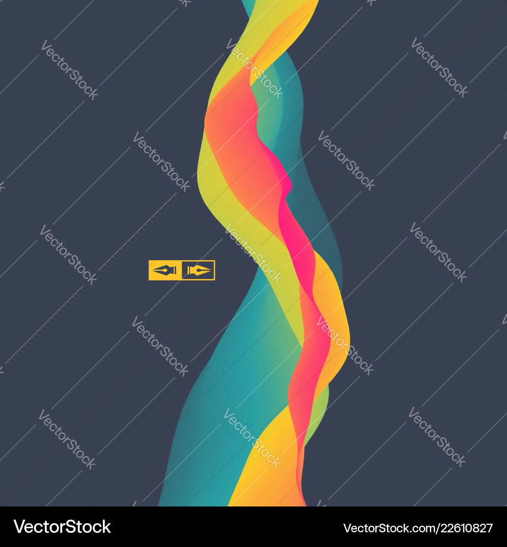 Dynamic Abstract Flow Background vector image