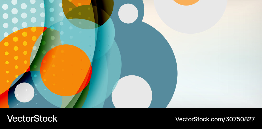 Dynamic Circle Abstract Background vector image