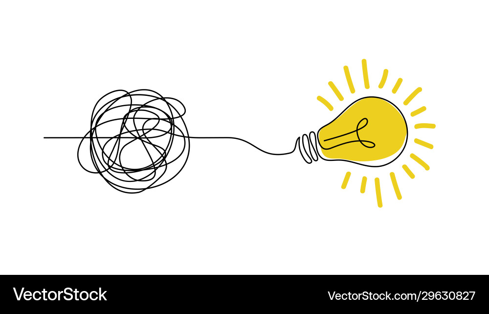 Idea doodle Konzept verwirrt Einfachheit Idea doodle Konzept verwirrt Einfachheit vektorbild