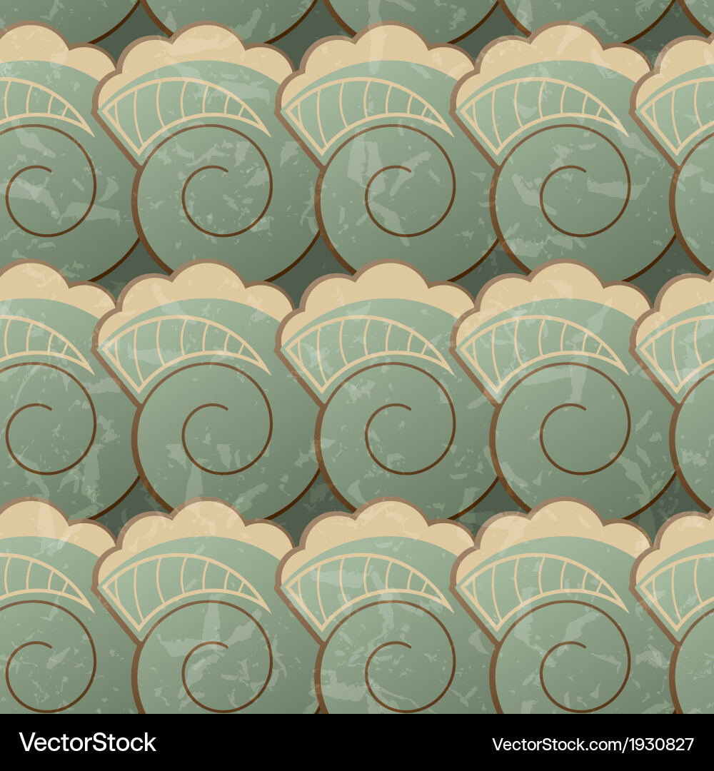 Seamless pattern with spirals vector image