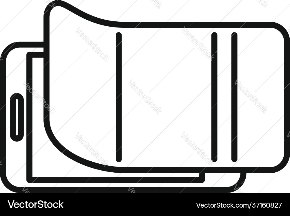 Security protective glass icon outline style Security protective glass icon outline style vector image