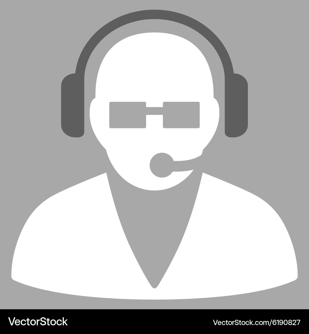 Support operator icon Vector Image