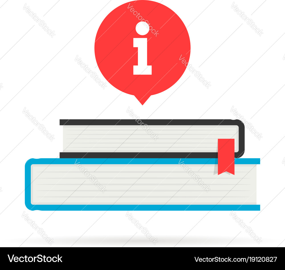 Tutorial Book with Speech Bubble vector image