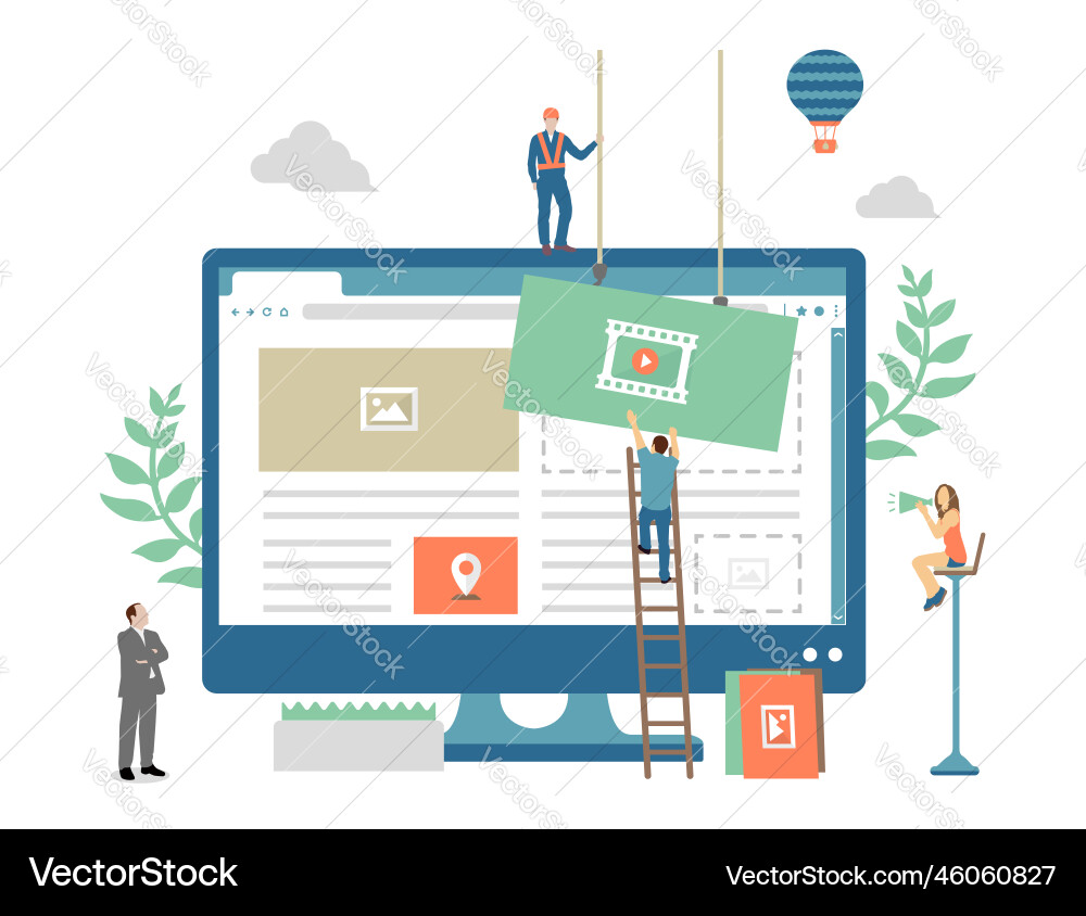 Web development concept Web development concept vector image