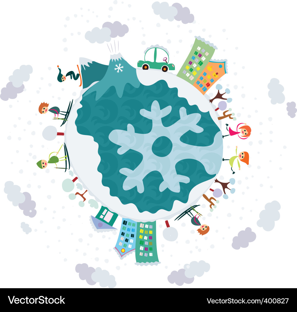 Winter Sports Celebration Vector Image