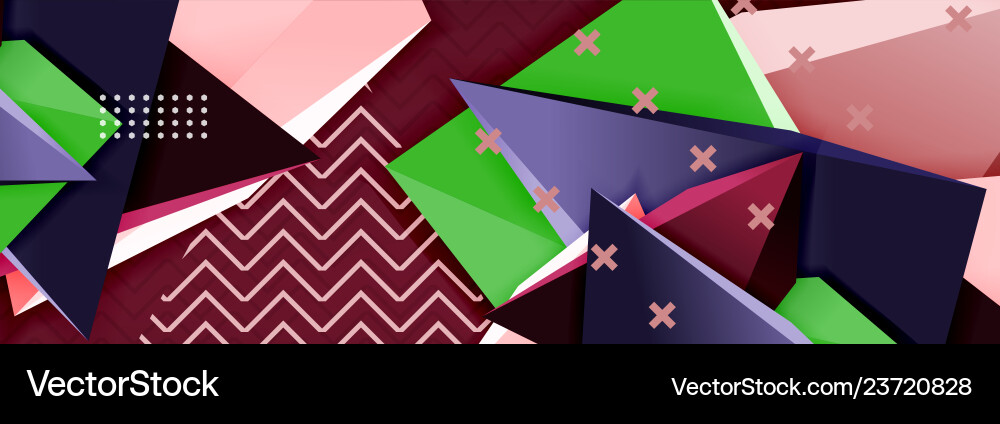 3d triangular minimal abstract background 3d triangular minimal abstract background vector image