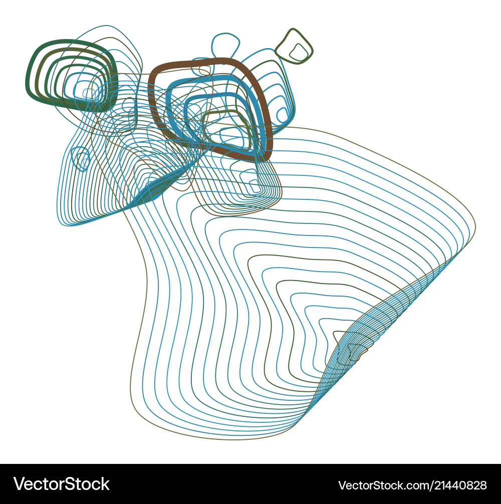 Abstract geometric background with shape of path Vector Image