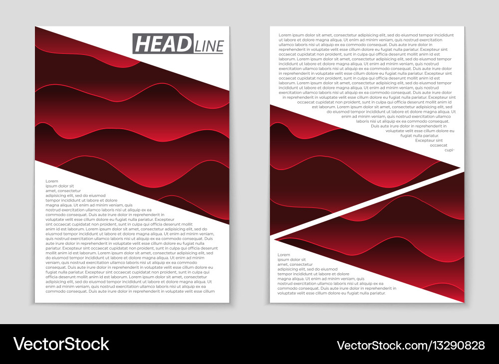 Abstract layout background set for art vector image