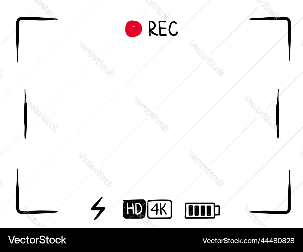 Camera Viewfinder Frame Vector Image