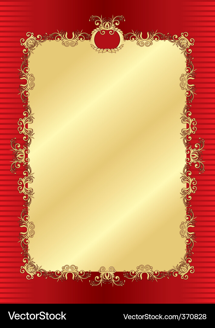Eleganter gold floraler Hintergrund Vektorbild