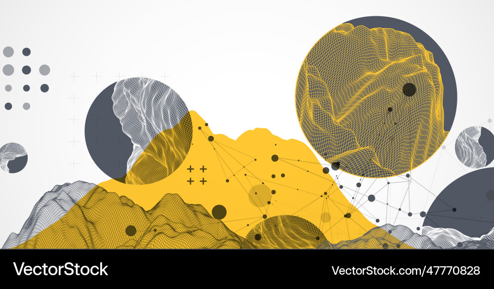 Modern science technology abstract background Vector Image