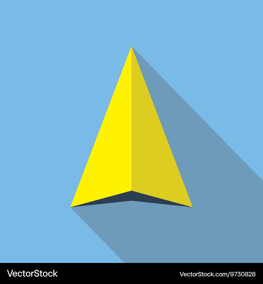 Navigation arrow flat icon navigator direction Vector Image