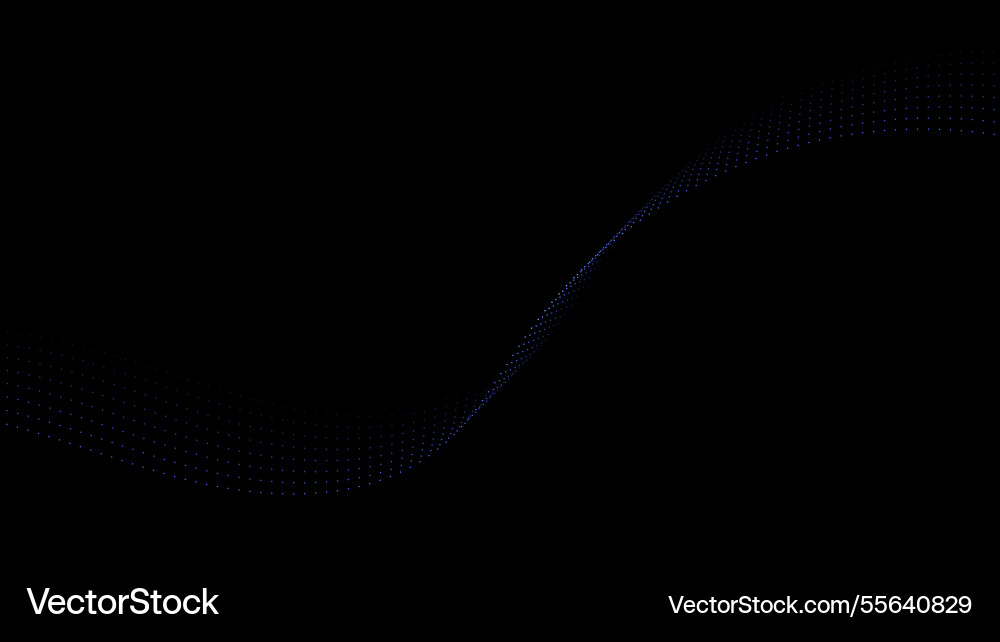 Abstract concept blue lines wave dynamic particle Abstract concept blue lines wave dynamic particle vector image