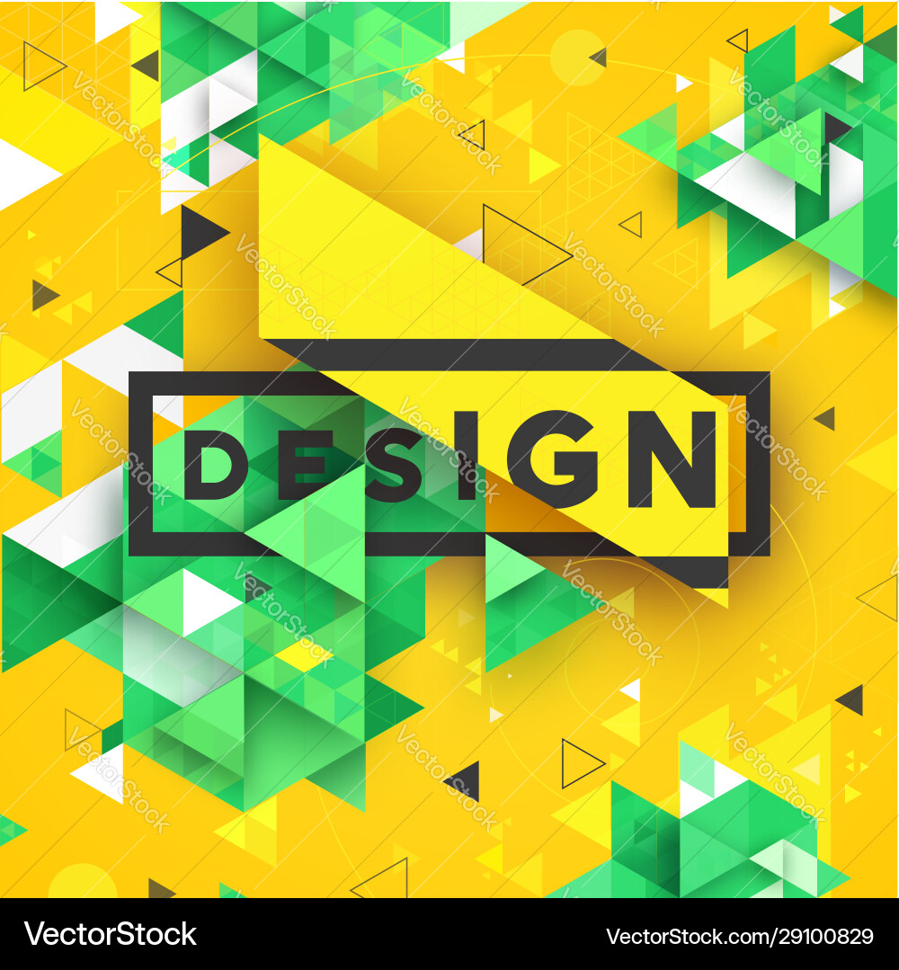 Abstract Triangular Geometric Background vector image