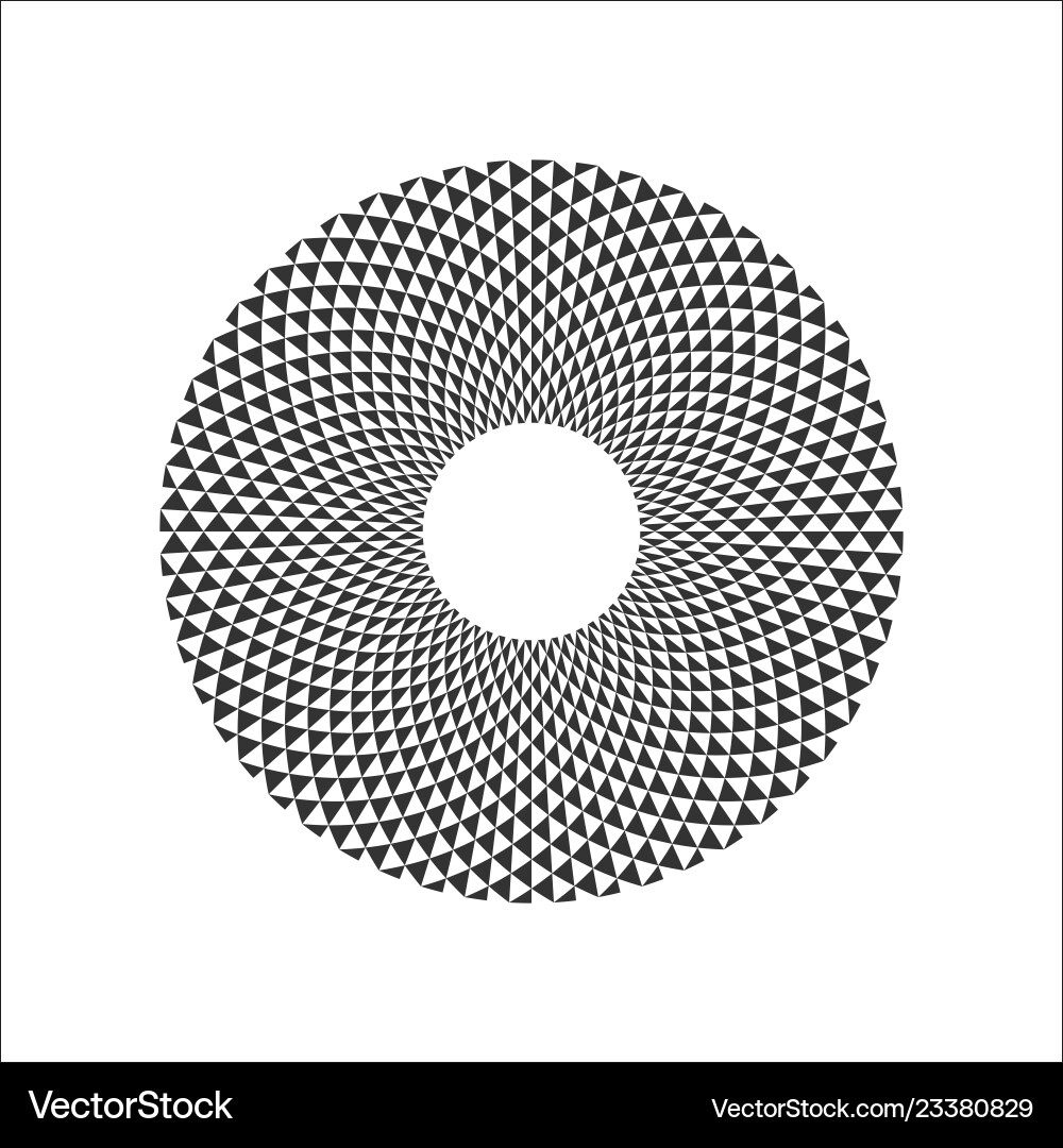 Circular fractal design element Circular fractal design element vector image