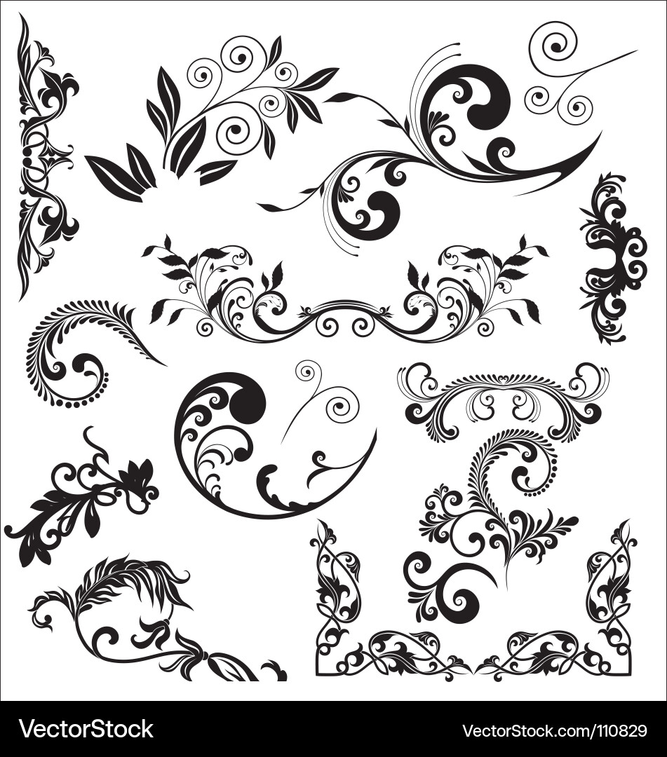 Elegant Swirls & Loops Vector Image