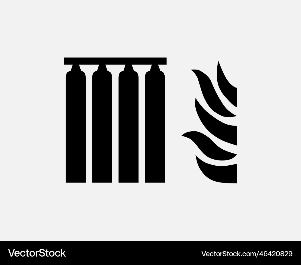 Fixed fire extinguisher icon Royalty Free Vector Image